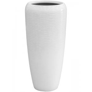 BAQ Amfi pot high 34x34x75 cm White bloempot binnen