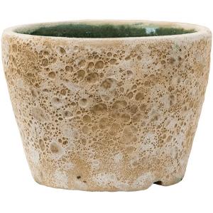 Baq Lava Couple straight S 19x19x13 cm Relic Beige bloempot binnen