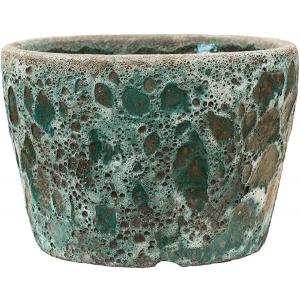 Baq Lava Couple straight M 25x25x17 cm Relic Jade bloempot binnen