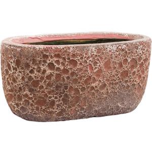 Baq Lava Oval S 31x18x15 cm Relic Pink bloempot binnen