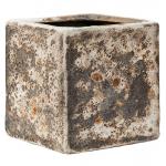 Baq Lava Cube S 16x16x16 cm Relic Rust Metal bloempot binnen