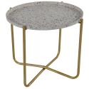 El Hierro bijzettafel terrazzo creme 35 cm