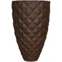 Capi Lux Heraldry partner 44x44x69 cm Roest bloempot binnen