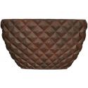 Capi Lux Heraldry oval S 62x16x37 cm Roest bloempot binnen