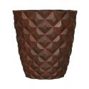 Capi Lux Heraldry pot 38x38x40 cm Roest bloempot binnen