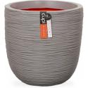Capi Nature Rib NL pot S 35x35x34cm Grijs bloempot