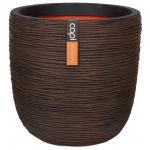 Capi Nature Rib NL pot M 42x42x40cm Bruin bloempot