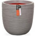 Capi Nature Rib NL pot M 42x42x40cm Grijs bloempot