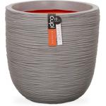 Capi Nature Rib NL pot L 54x54x52cm Grijs bloempot