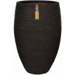 Capi Nature Rib NL vase elegant luxe M 39x39x60cm Bruin bloempot