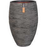 Capi Nature Rib NL vase elegant luxe L 45x45x72cm Antraciet bloempot