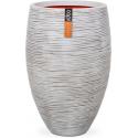 Capi Nature Rib NL vase elegant luxe L 45x45x72cm Ivoor bloempot