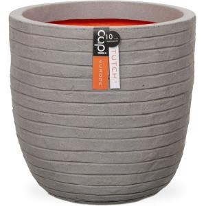 Capi Nature Row NL pot M 42x42x40cm Grijs bloempot Capi Nature Row NL pot M 42x42x40cm Grijs bloempot