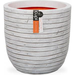 Capi Nature Row NL pot L 54x54x52cm Ivoor bloempot Capi Nature Row NL pot L 54x54x52cm Ivoor bloempot