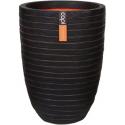 Capi Nature Row NL vase elegant low L 44x44x56cm Bruin bloempot