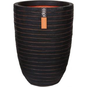 Capi Nature Row NL vase elegant low L 44x44x56cm Bruin bloempot