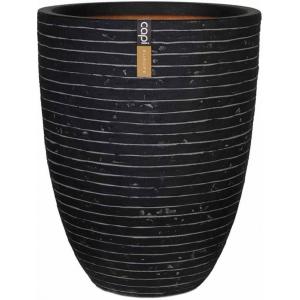 Capi Nature Row NL vase elegant low M 35x35x47cm Antraciet bloempot Capi Nature Row NL vase elegant low M 35x35x47cm Antraciet bloempot