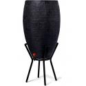 Capi Nature Row regenton zwart 130L met plantenbak