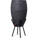 Capi Nature Row regenton antraciet 130L met plantenbak