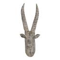 Houten beeld antilope 22x14x51 cm muurdecoratie