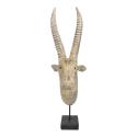 Houten beeld antilope 22x14x64 cm met voet