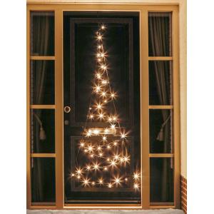 Fairybell Deurverlichting kerstboom 210 cm 60 LED warm wit