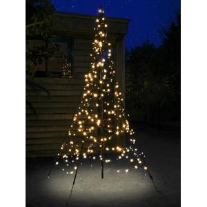 Fairybell licht kerstboom 200 cm 300 LED warm wit inclusief mast