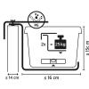 Balkonhaak type B bruin - 2 stuks