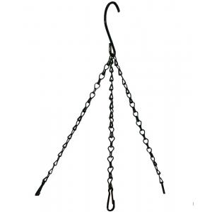 Ketting voor hanging basket zwart gecoat - Ketting voor basket Ø 35 cm