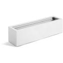 Argento plantenbak Balcony Box S glanzend wit