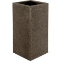 Luca Lifestyle Struttura Cube M 40x40x100 cm hoge plantenbak bruin