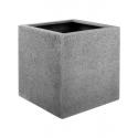 Luca Lifestyle Struttura M 40x40x40 cm vierkante plantenbak grijs