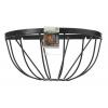 Hanging basket van smeedijzer half rond 40 cm