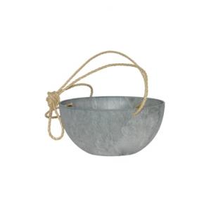 Artstone fiona hanging basket grijs L