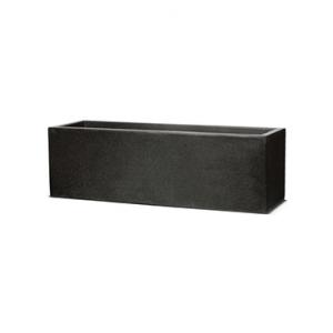 Capi Lux M 73x21x21 cm rechthoekige plantenbak zwart