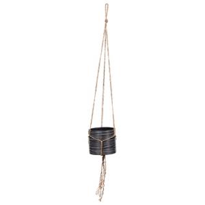 Capi Nature hanging cylinder 12 cm zwart set van 2