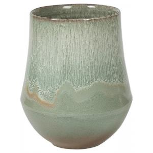 Hoge pot Fusion Mint hoge ronde bloempot voor binnen 18x26 cm mintgroen