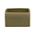 Low Cube Facet Grey Green vierkant S 17x17x16 cm goudgroene bloempot voor binnen