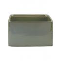 Low Cube Facet Neo Mint vierkant S 17x17x16 cm Mintgroene bloempot voor binnen