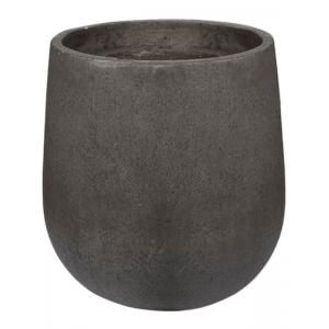 Pot Casual Black L ronde grote bloempot 50x55 cm zwart