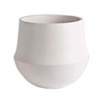 Pot Fusion White ronde bloempot voor binnen 17x15 cm wit