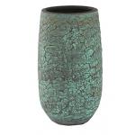 Hoge pot evi antiq bronze bloempot binnen 19 cm