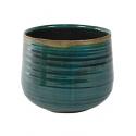 Pot iris turqoise bloempot binnen 18 cm