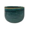 Planter iris turqoise bloempot binnen 29 cm