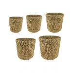 Pot bror natural bloempot binnen set van 5