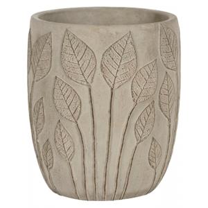 Hoge pot Nantes Grey 18x21 cm grijze ronde bloempot voor binnen