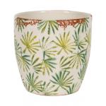 Pot Grenada Light Green M 18x16 cm lichtgroene palm ronde bloempot voor binnen