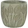 Pot Nantes Green 15x13 cm groene ronde bloempot voor binnen