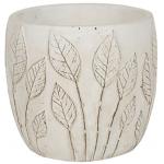 Pot Nantes White 13x12 cm witte ronde bloempot voor binnen