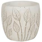 Pot Nantes White 15x13 cm witte ronde bloempot voor binnen